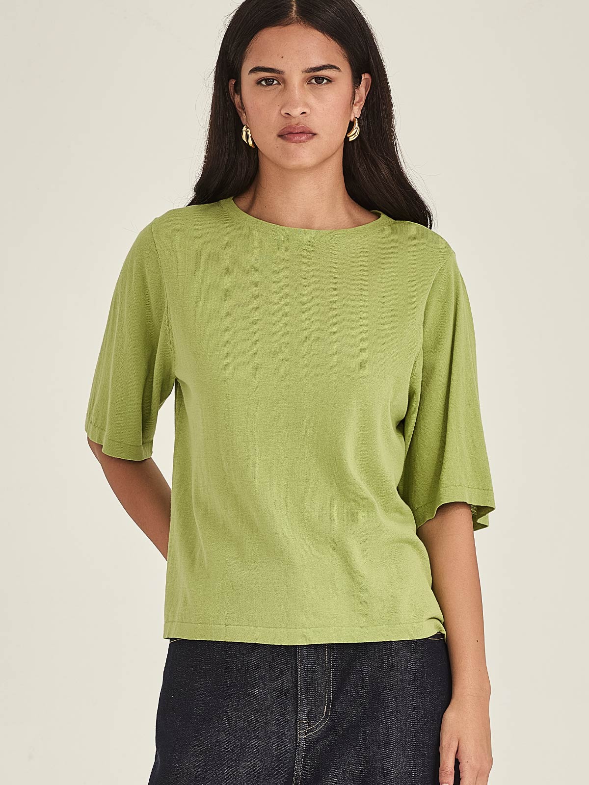 Sumire Boxy Knit Tee