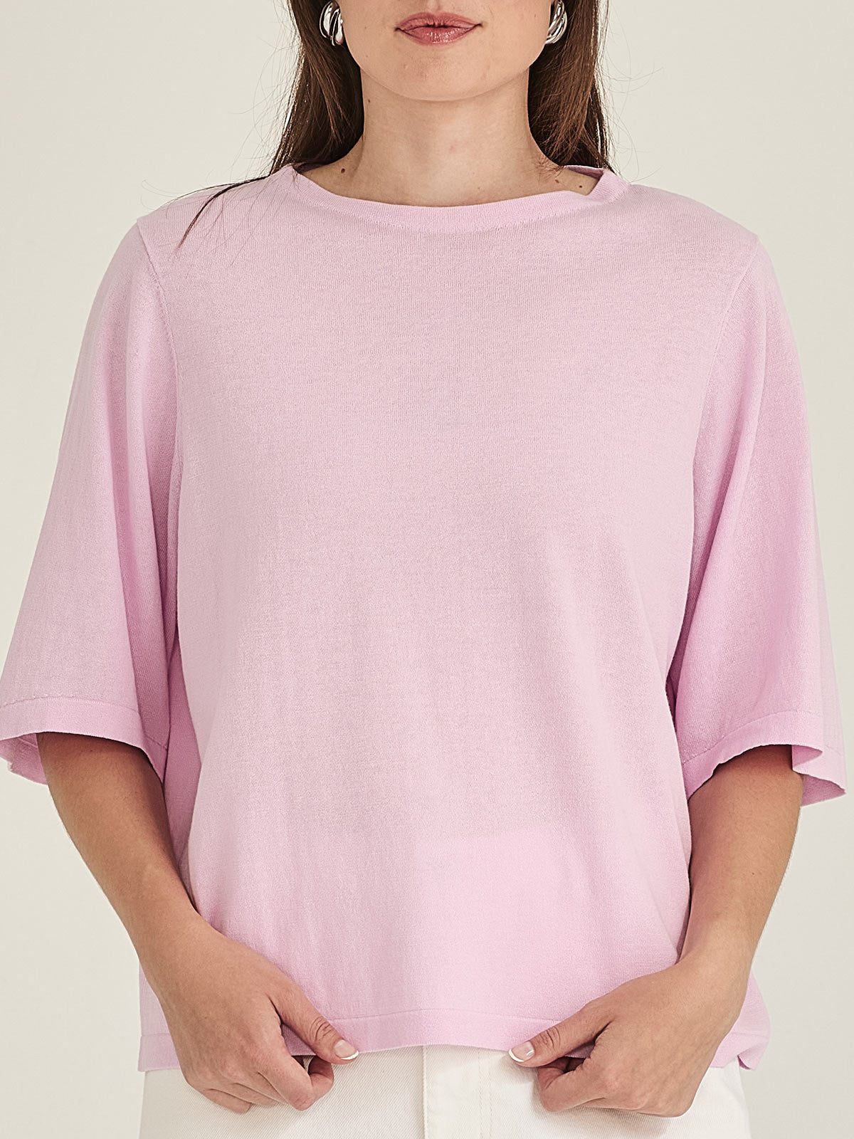 Sumire Boxy Knit Tee