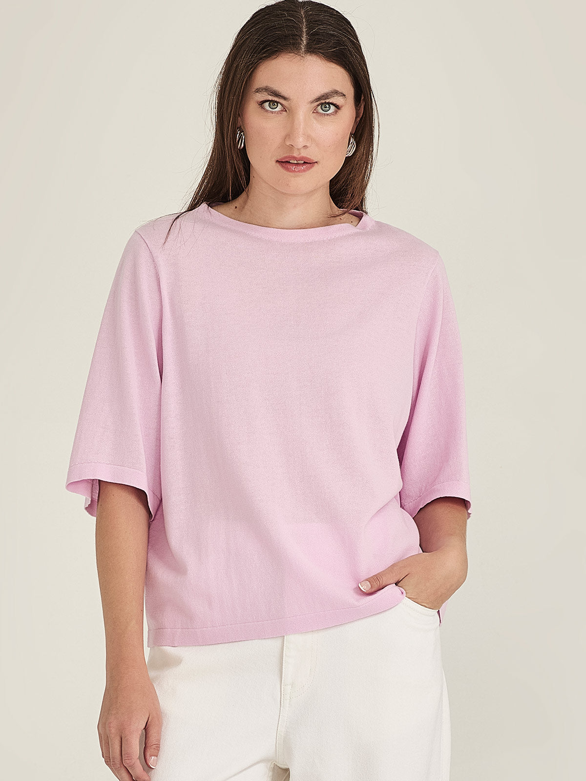 Sumire Boxy Knit Tee