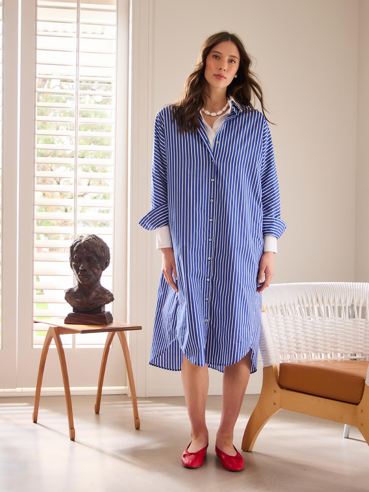 Jules Stripe Shirt Dress