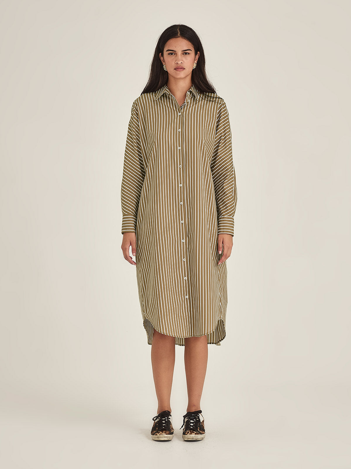 Jules Stripe Shirt Dress