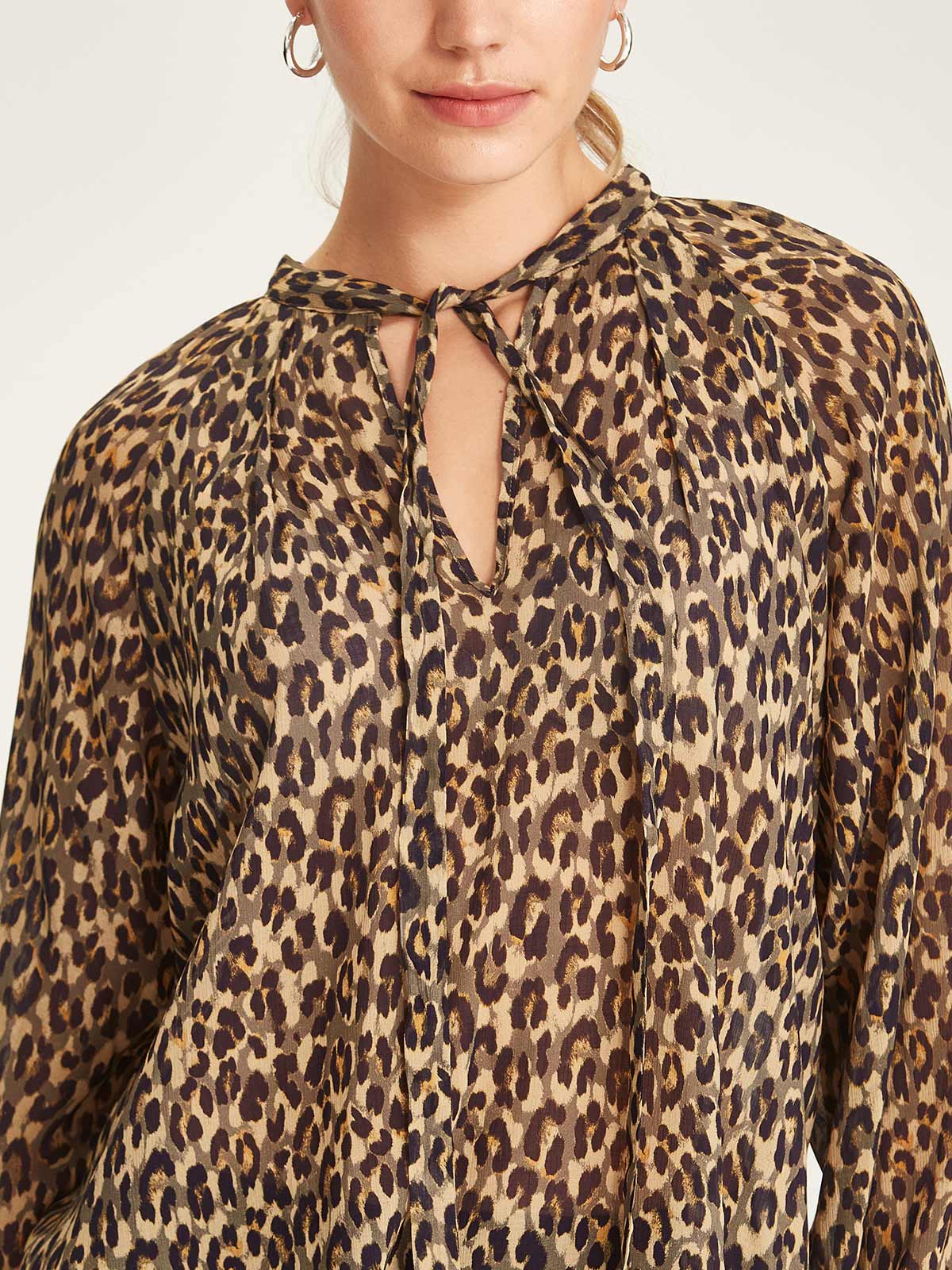 Yasmina Leopard Blouse