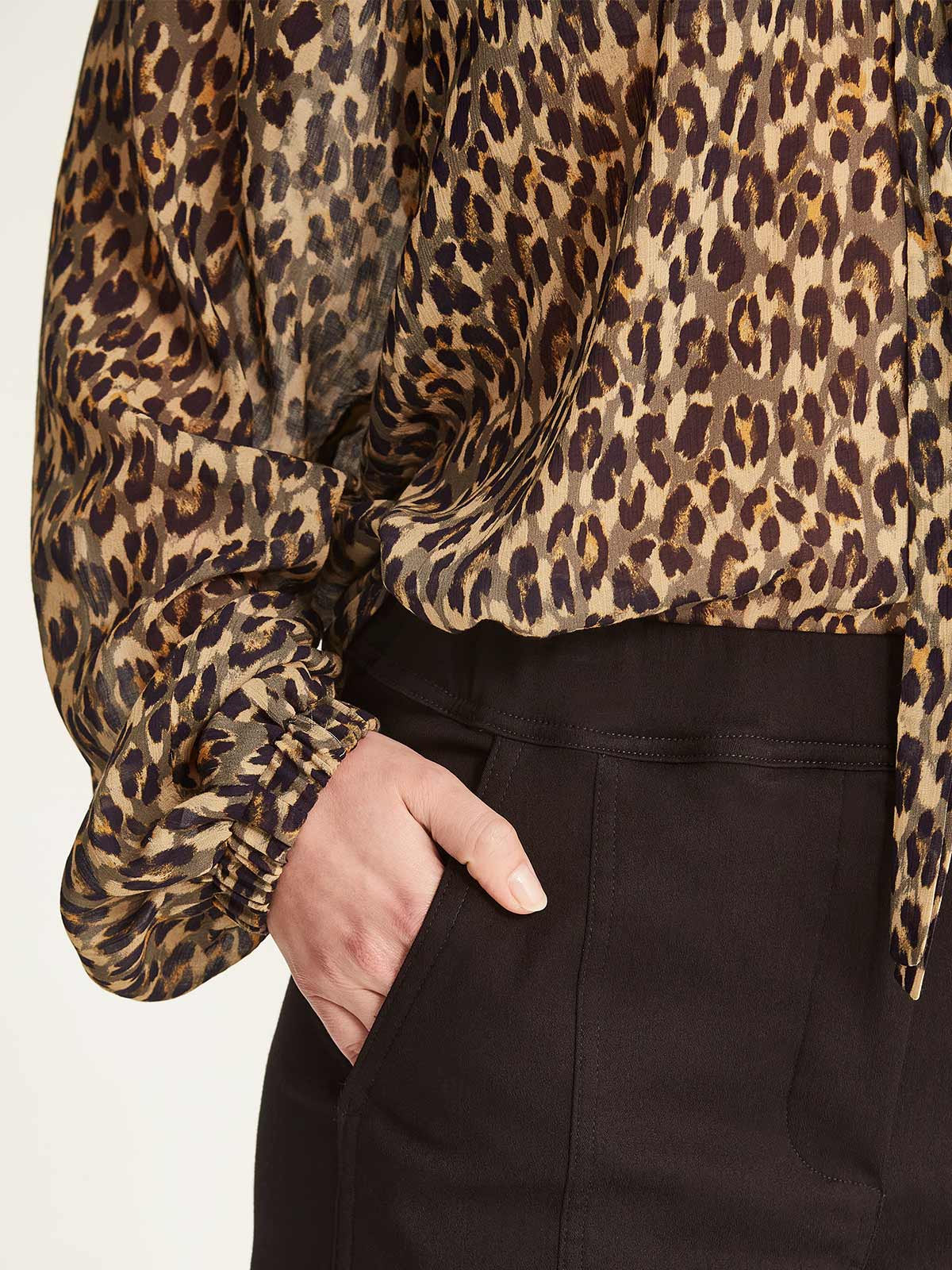 Yasmina Leopard Blouse