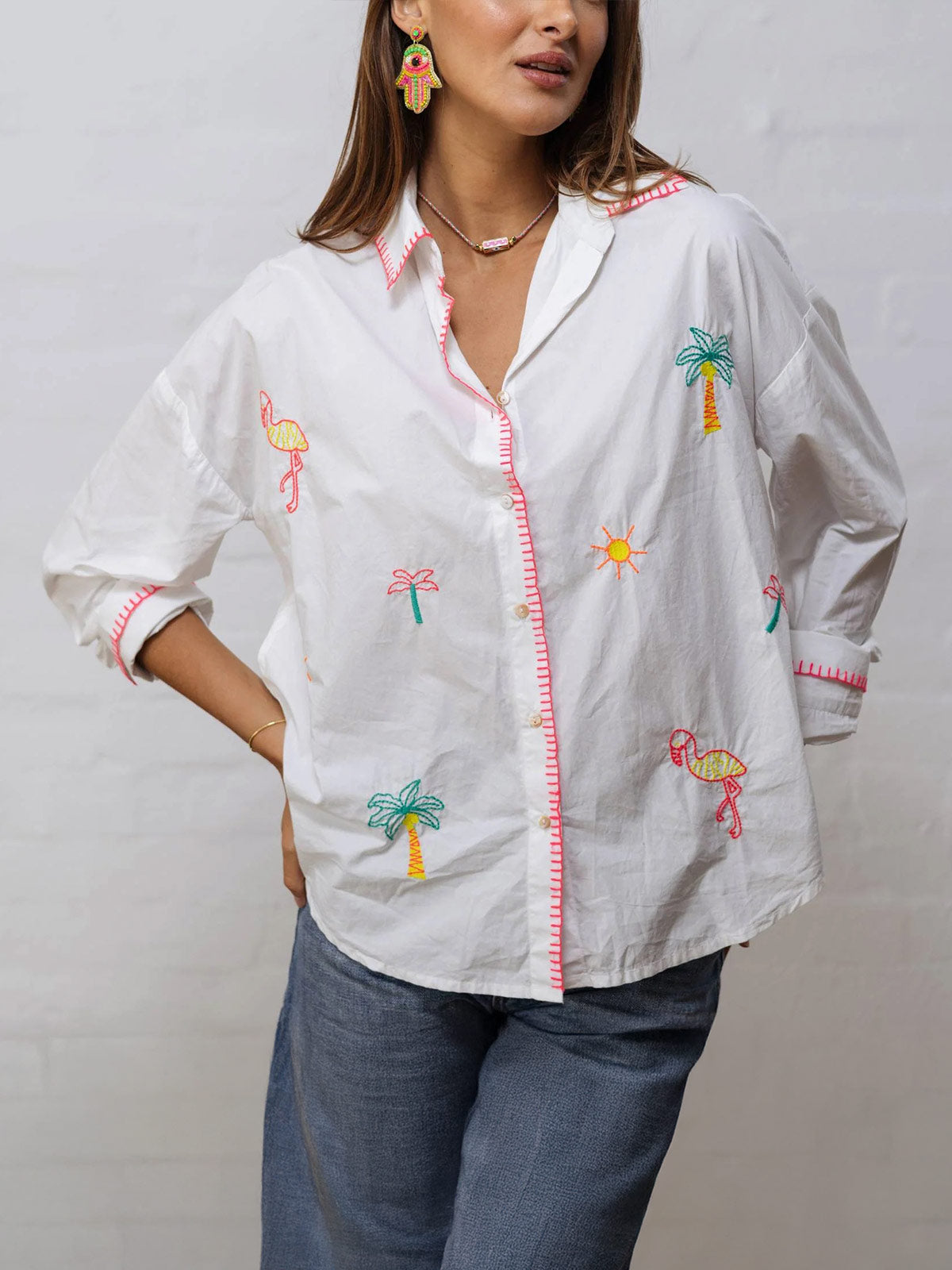 Flamingo Cotton Shirt